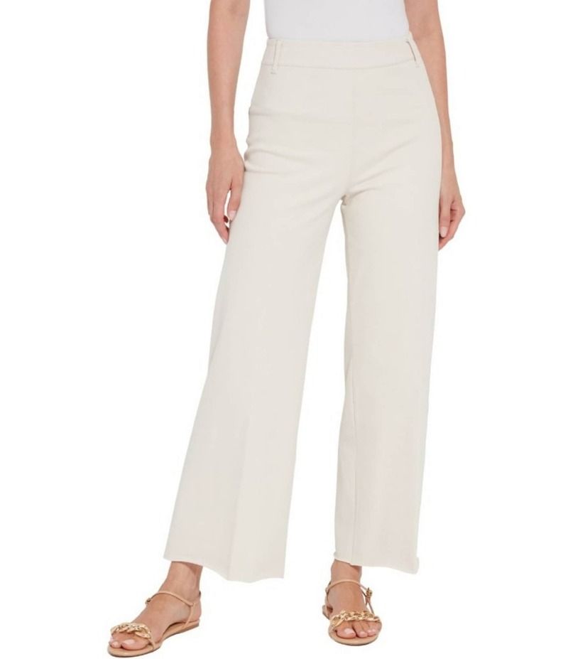 リジー レディース ボトムス カジュアルパンツ ワイドレッグ アンクル レギンス Lysse Erin High Waisted Wide Leg Demin Ponte Ankle Leggings Oat
