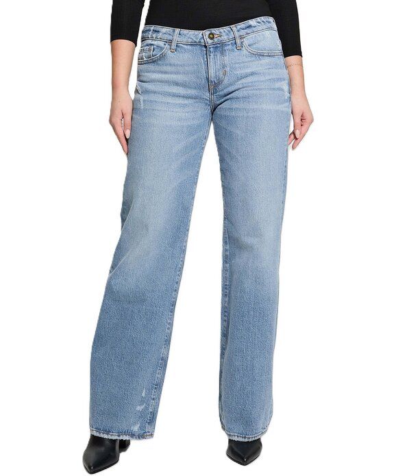 ゲス レディース ボトムス デニムパンツ ローライズ ジーンズ Guess Low Rise Distressed Slouchy Jeans Good News