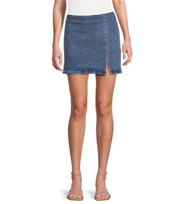 グッドアメリカン レディース ボトムスカート ミニ デニム Good American Denimini Skirt Indigo771 デニム