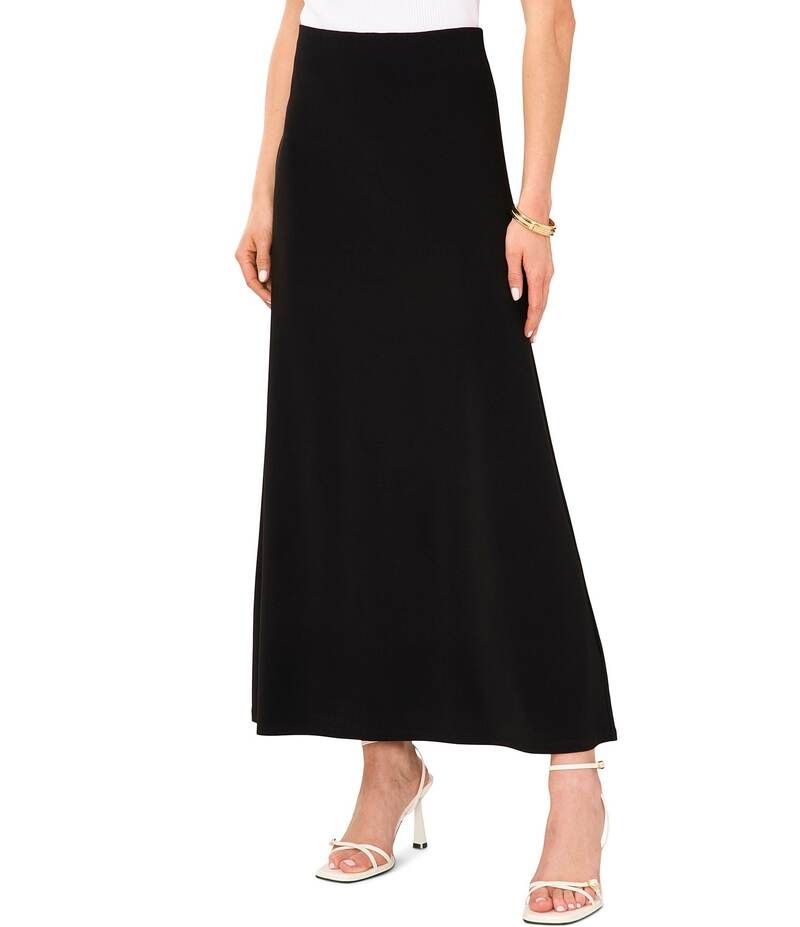 ヴィンスカムート レディース ボトムス スカート A ライン マキシ Vince Camuto ALine PullOn Maxi Skirt Rich Black ブラック