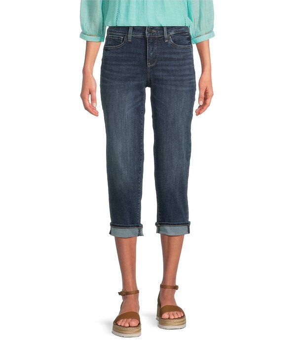 エヌワイディージェイ レディース ボトムス デニムパンツ キャップ ジーンズ NYDJ Marilyn Cool EmbraceR Stretch Denim Slim Straight Mid Rise Capri Stretch Jeans Rio Rap