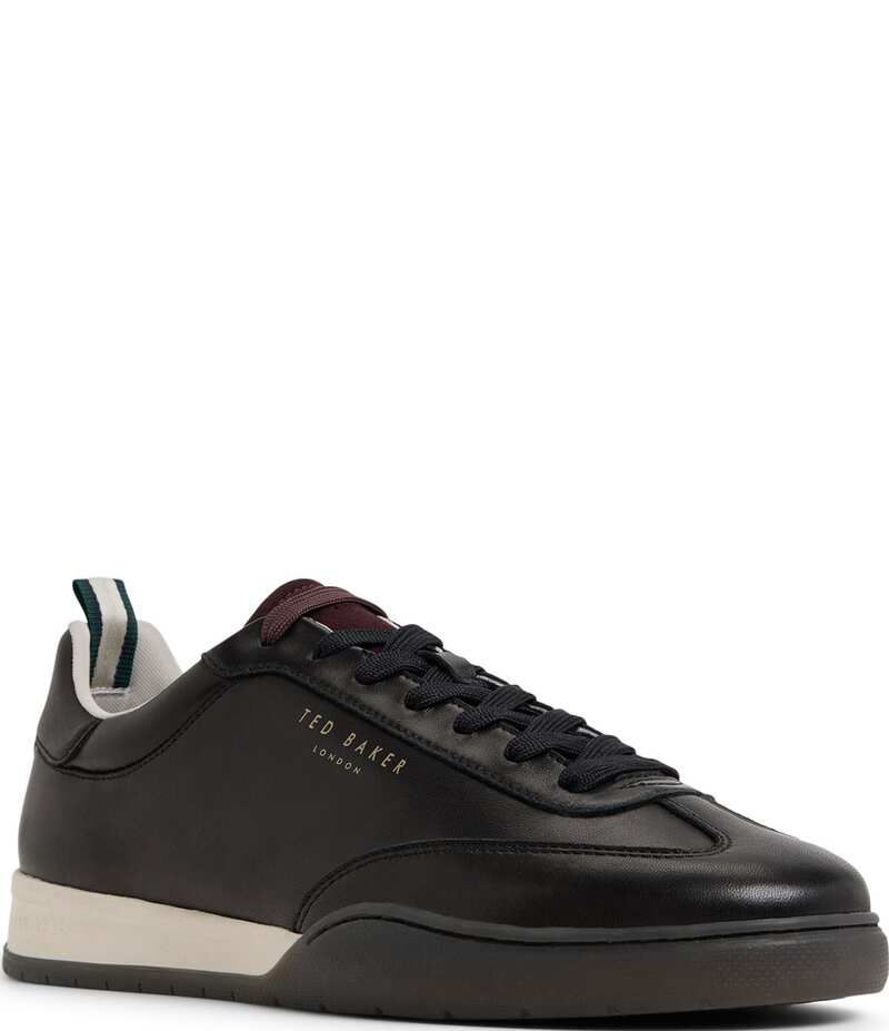 テッドベーカー メンズ シューズ スニーカー レザー Ted Baker London Mens Kenwood Leather Trainer Sneakers Black ブラック