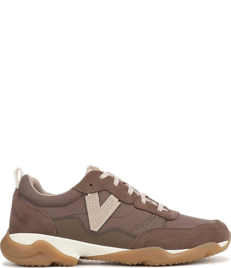 バイオニック レディース シューズ スニーカー レース レザー Vionic Walk Slim Glide Sleek Leather Lace Up Sneakers Driftwood