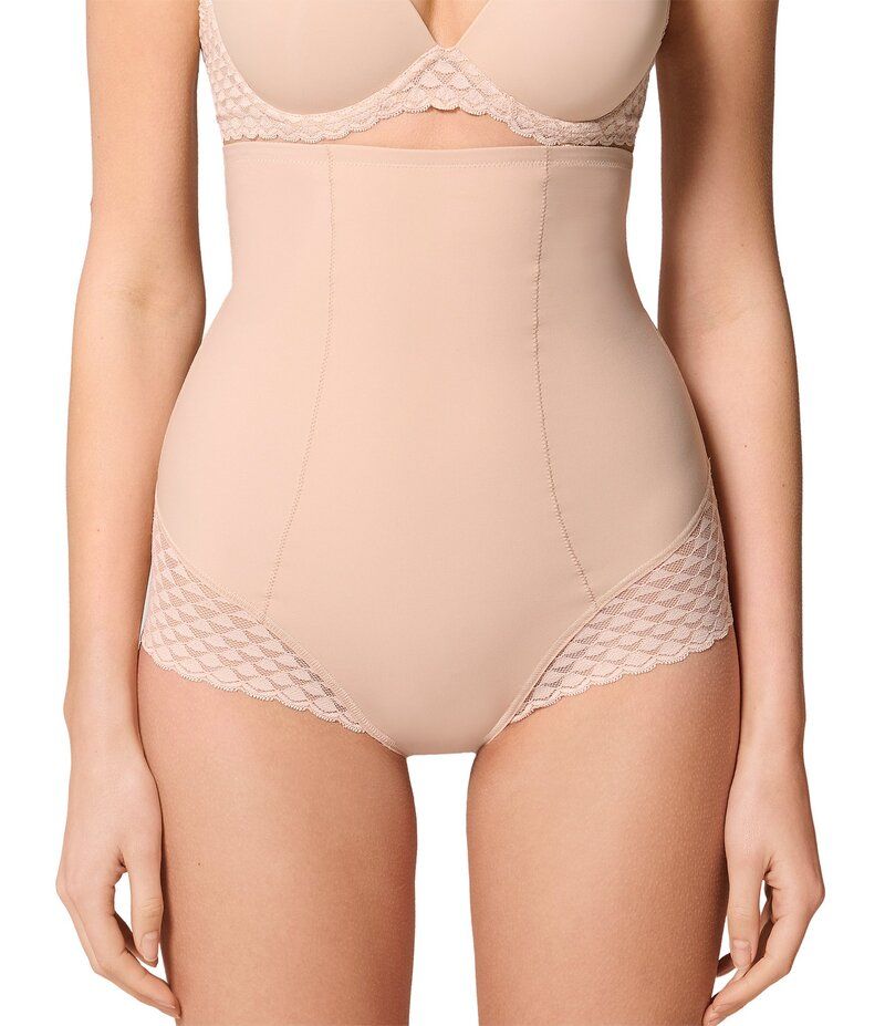 シモーヌペレール レディース アンダーウェア ブリーフパンツ ハイウエスト Simone Perele Subtile HighWaist Medium Control Shaper Brief Peau Rose