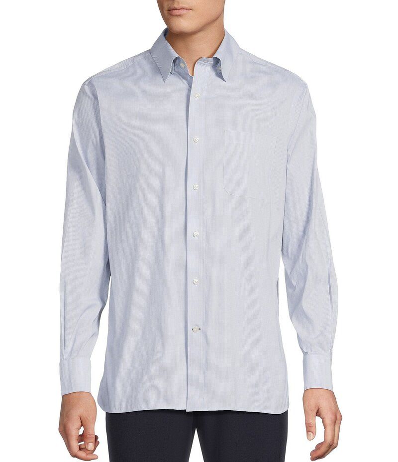 ダニエル クレミュ メンズ トップス シャツ Daniel Cremieux Signature Label Travel Ready Micro Check Long Sleeve Woven Shirt Multi Color マルチカラー