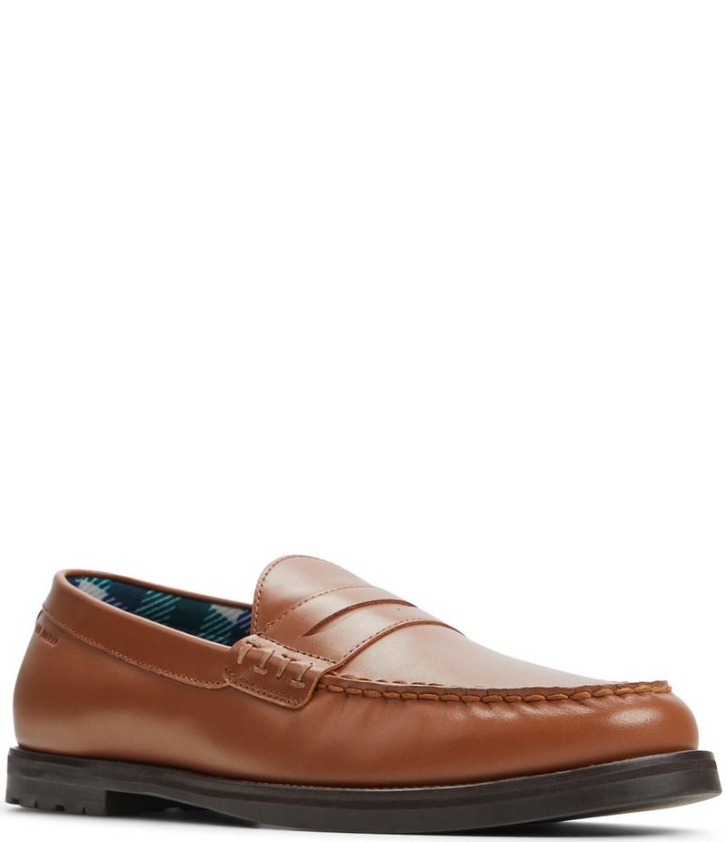 テッドベーカー メンズ シューズ スリッポン・ローファー レザー Ted Baker London Mens Parkhilleather Penny Loafers Tan タン