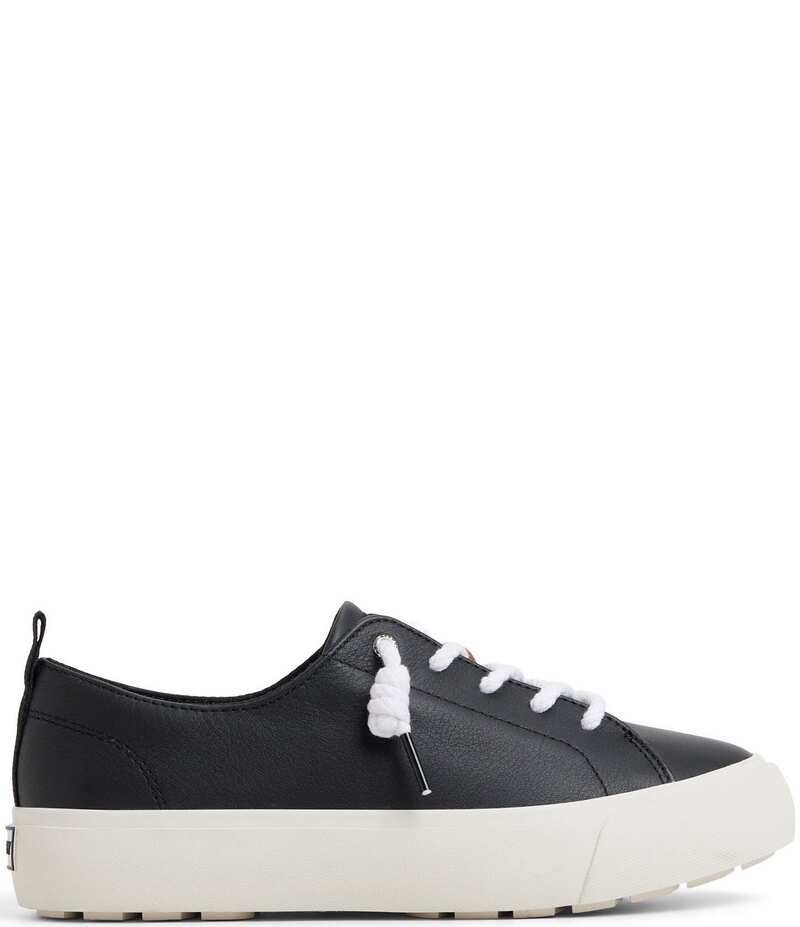 スペリー レディース ボトムス カジュアルパンツ プラットフォーム スニーカー レザー Sperry Cove LTT Leather Platform Sneakers Black ブラック