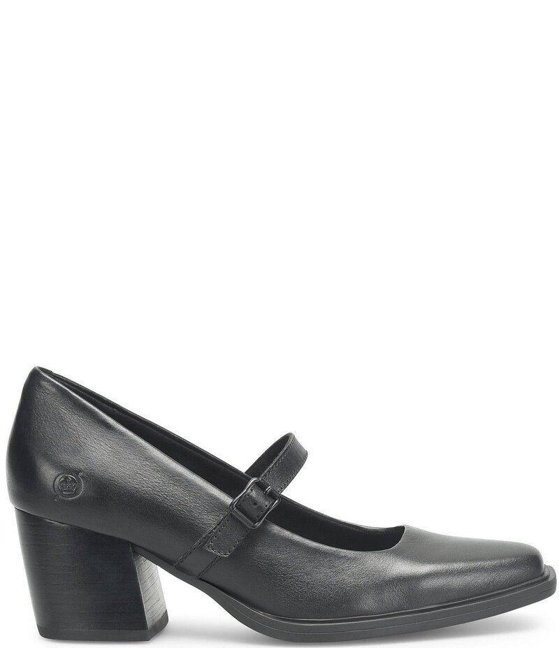 ボーン レディース シューズ パンプス レザー Born Adelphi Leather Snip Toe Mary Jane Pumps Black ブラック
