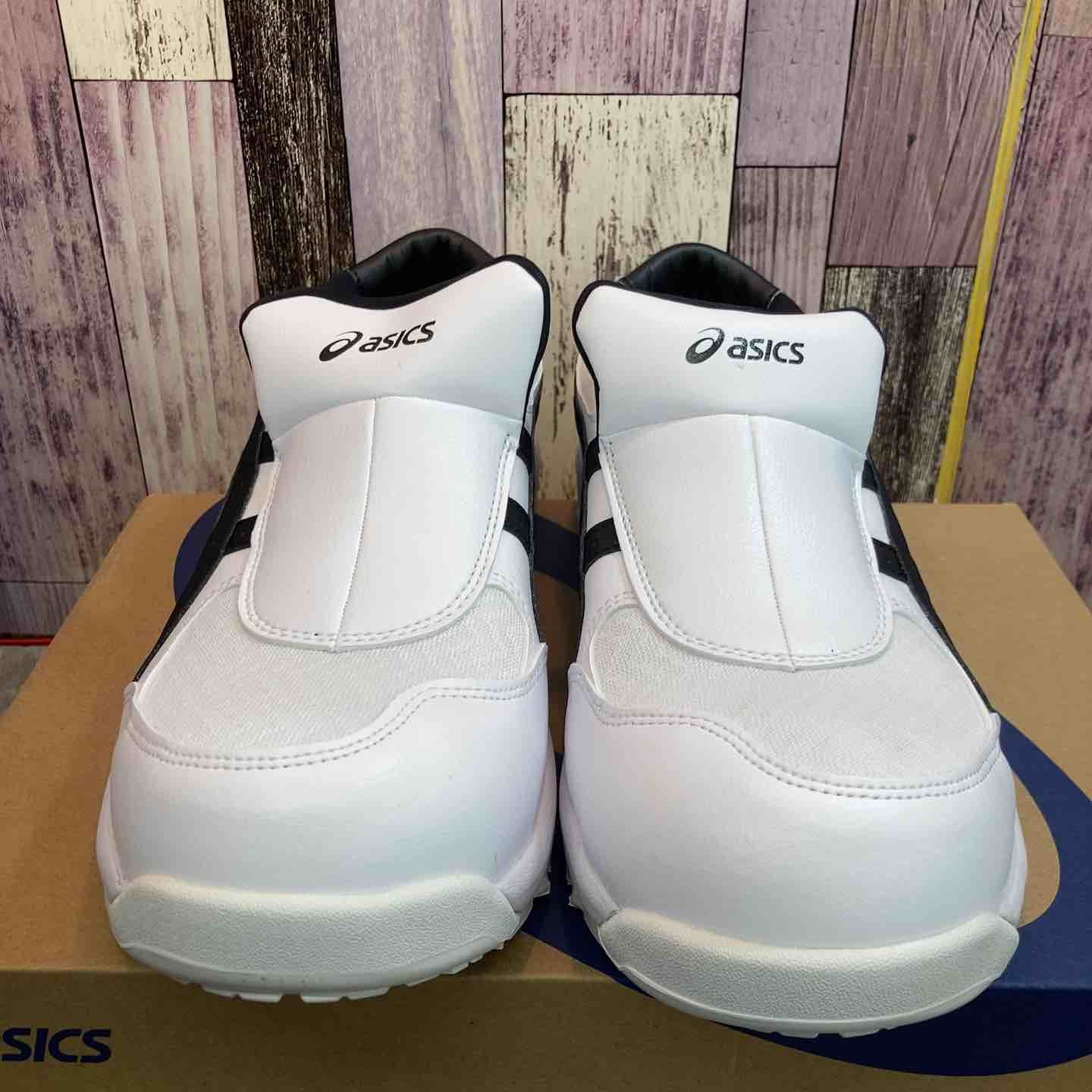 【未使用品】アシックス ASICS 安全靴 WINJOB CP211 SLIP-ON 26.5cm WHITE/BLACK【八潮店】