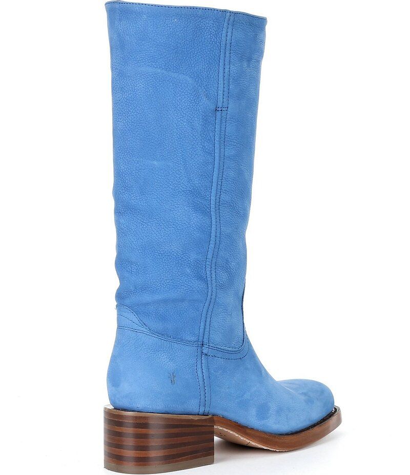 フライ レディース シューズ ブーツ・レインブーツ トール レザー Frye Campus 14L Talleatheriding Boots Royal Blue ブルー