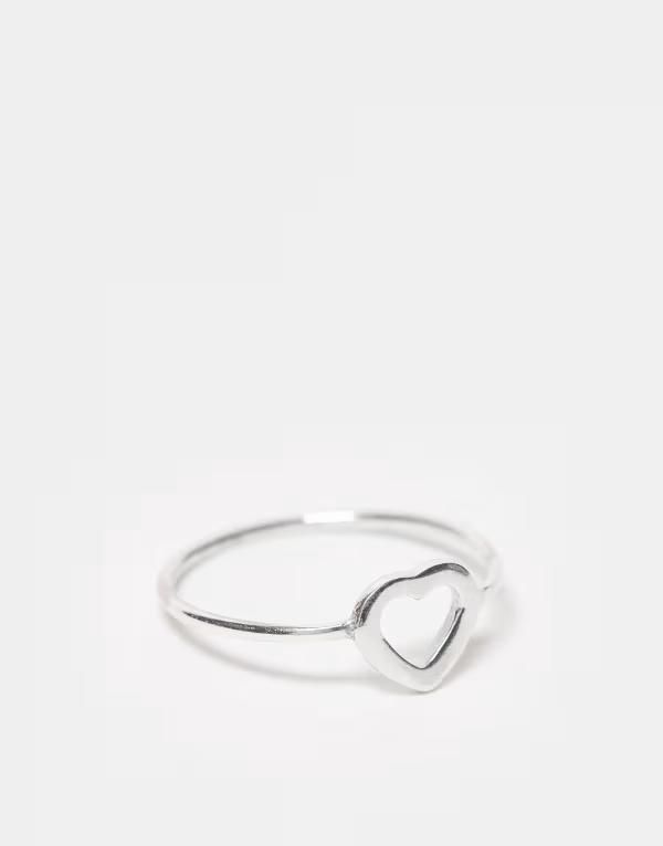 キングスリーライアン レディース アクセサリー リング Kingsley Ryan open heart ring SILVER シルバー
