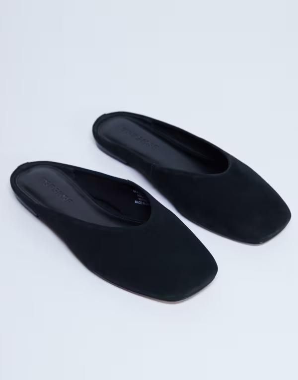 トップショップ レディース シューズ サンダル Topshop Atlas mule flat shoes Black ブラック