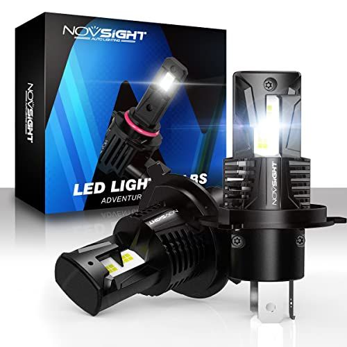 NOVSIGHT 正規品 業界最新型初モデル H4 Hi/Lo 80W 15000LM 無極性 H4 Hi/Lo LEDヘッドライト 6500K 新車検対応 高品質LEDチップ搭載 高輝度 DC9-32V 360°発光 2個セット(沖縄・離島 c2307058