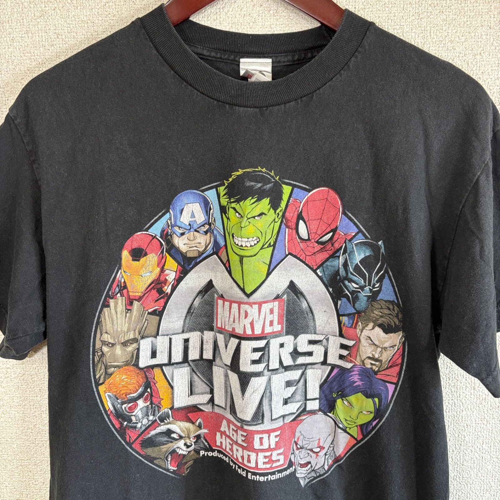 MARVEL UNIVERSE LIVE Tシャツ スパイダーマン アイアンマン ハルク 
