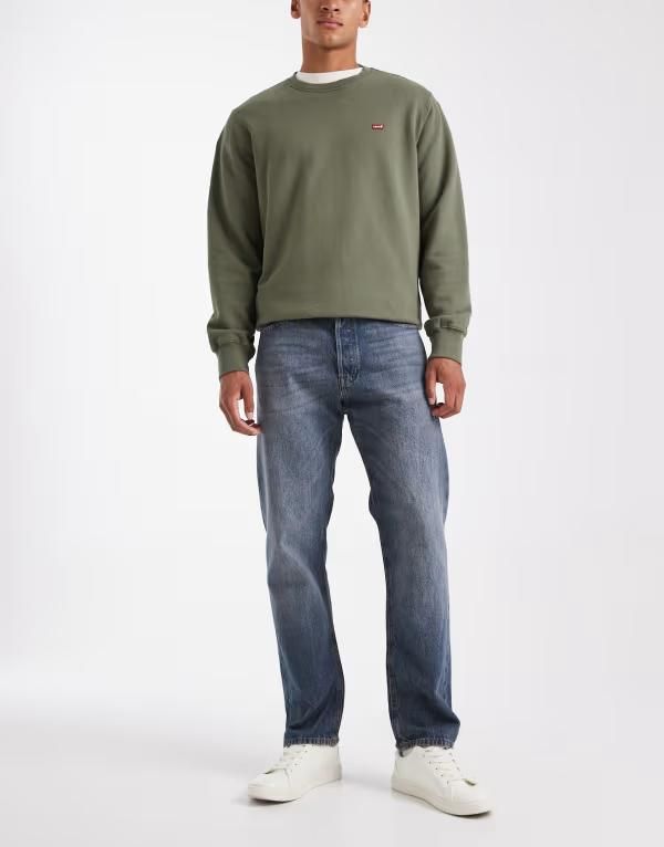 ジャック アンド ジョーンズ メンズ ボトムス デニムパンツ ジーンズ Jack Jones Chris straight jeans in mid Blue Denim デニム