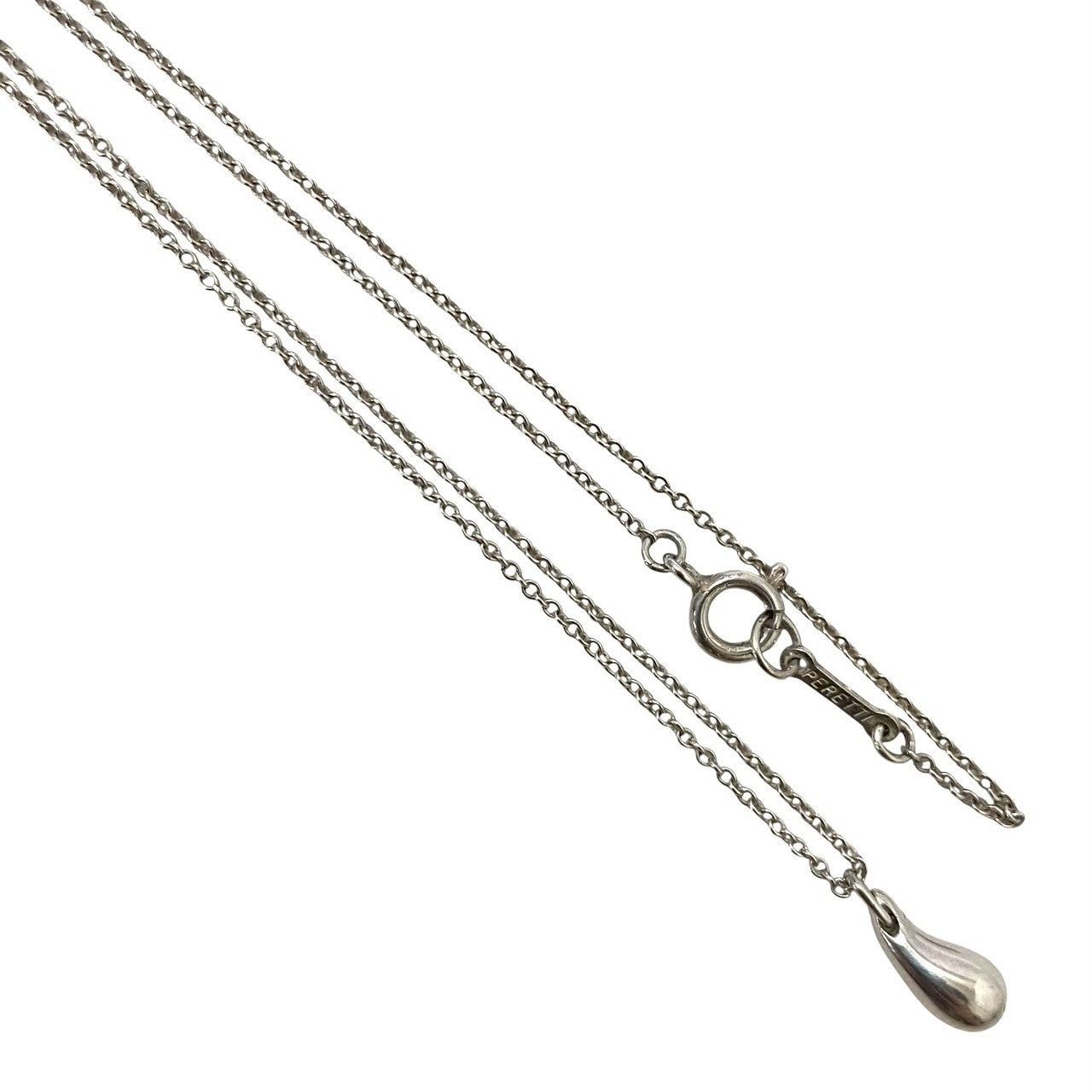MU【TIFFANY&Co.】ティアドロップ ネックレス ELSA PERETTI/エルサ