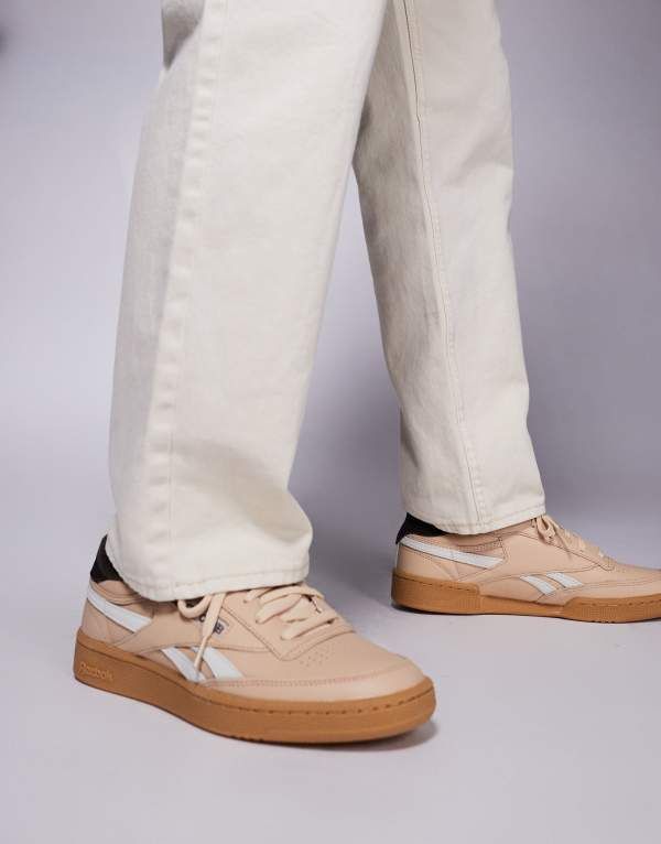 リーボック メンズ シューズ スニーカー ヴィンテージ Reebok Club C Vintage Revenge sneakers BEIGE ベージュ