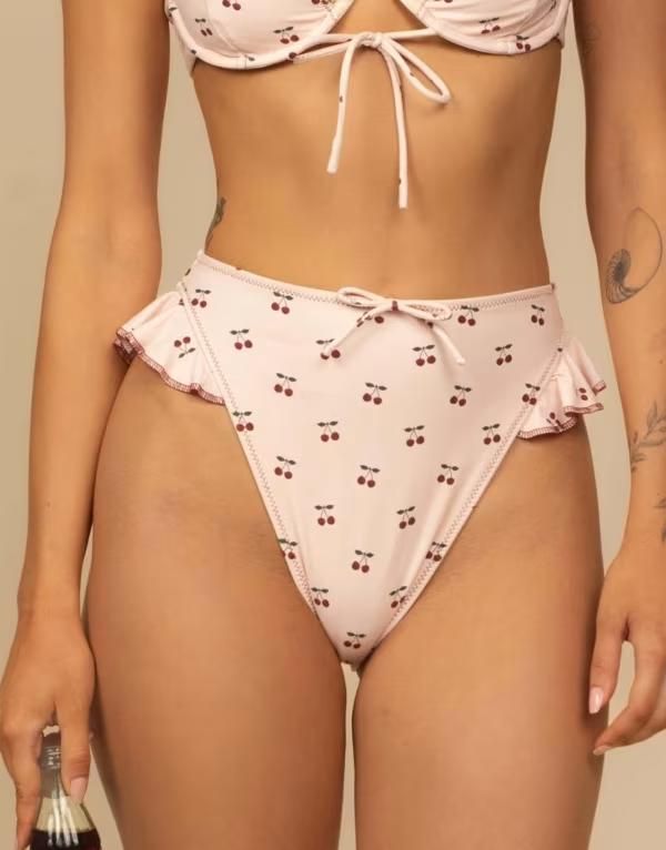 モンシー レディース 水着 ボトムスのみ MONTCE pia bikini bottom in cherries