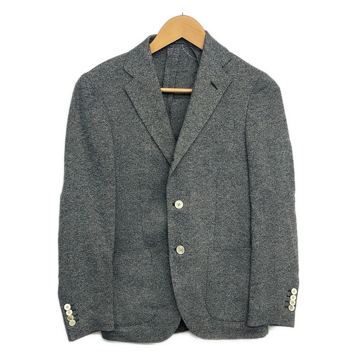 lardini(ラルディーニ) ジャケット サイズ42 L メンズ美品 - ダークネイビー×ライトグレー 長袖/秋/春