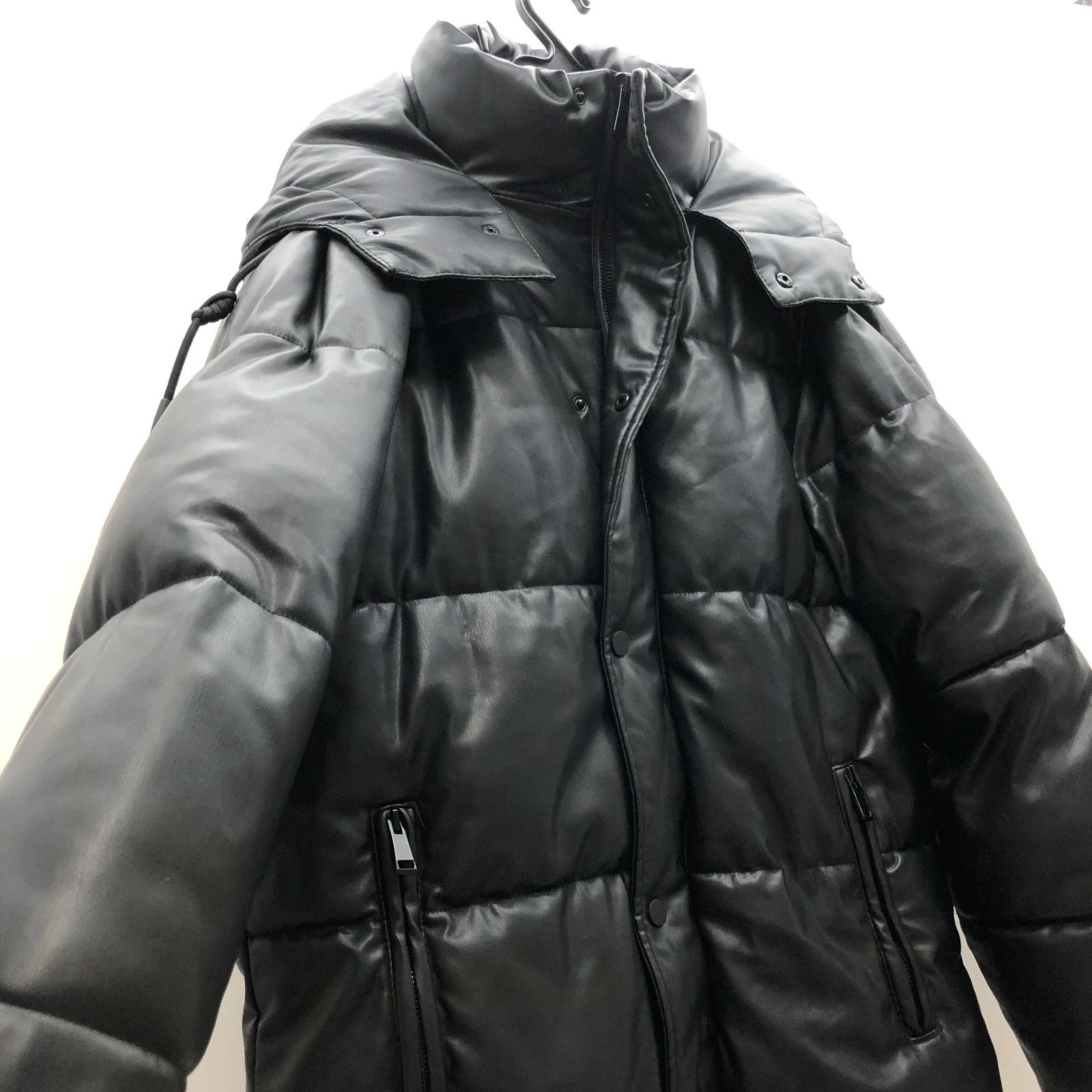 ZARA メンズ ダウンジャケット Sサイズ ブラック 黒 ザラ SGKY26-1757