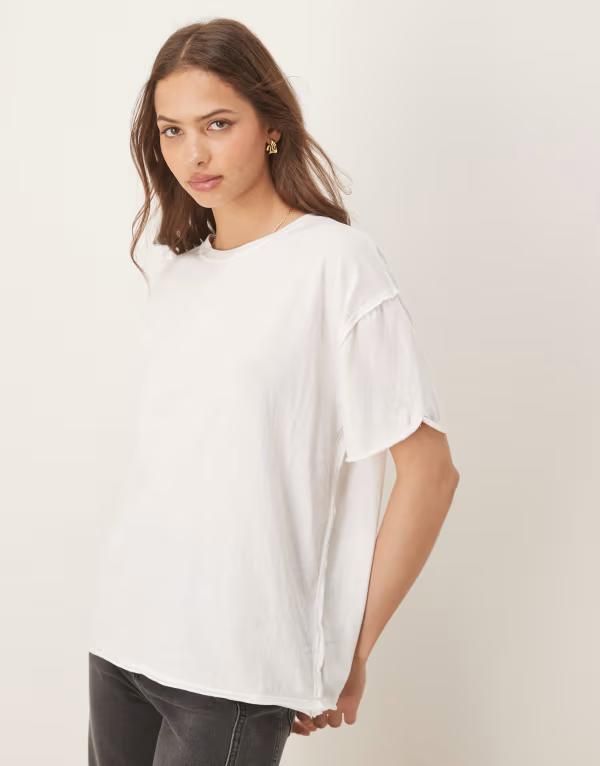フリーピープル レディース トップス Tシャツ Free People nina oversized tshirt IVORY アイボリー