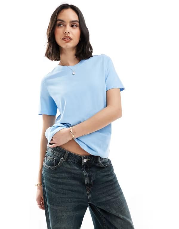 ヴェロモーダ レディース トップス Tシャツ Vero Moda Tshirt in airy blue ブルー