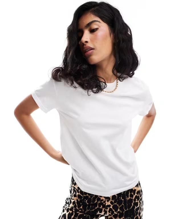 ノイジーメイ レディース トップス Tシャツ Noisy May short sleeve tshirt Bright White ホワイト