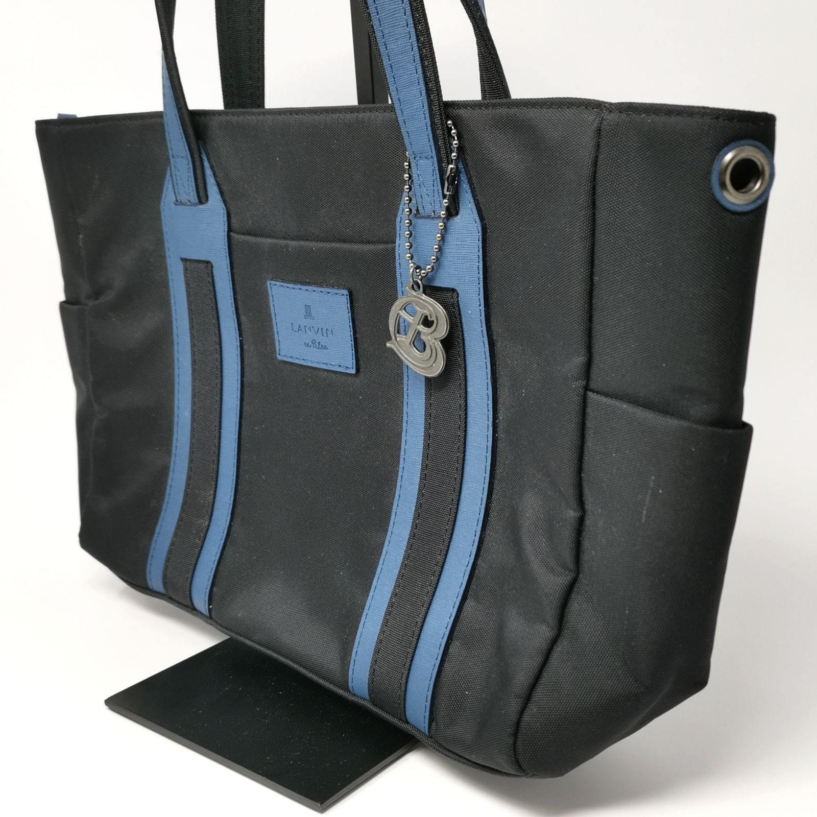 ランバン LANVIN オンブルー　ドロップドライビングトートバッグ 正規品 青 水色 中古品 管理番号 ARCFUKO768