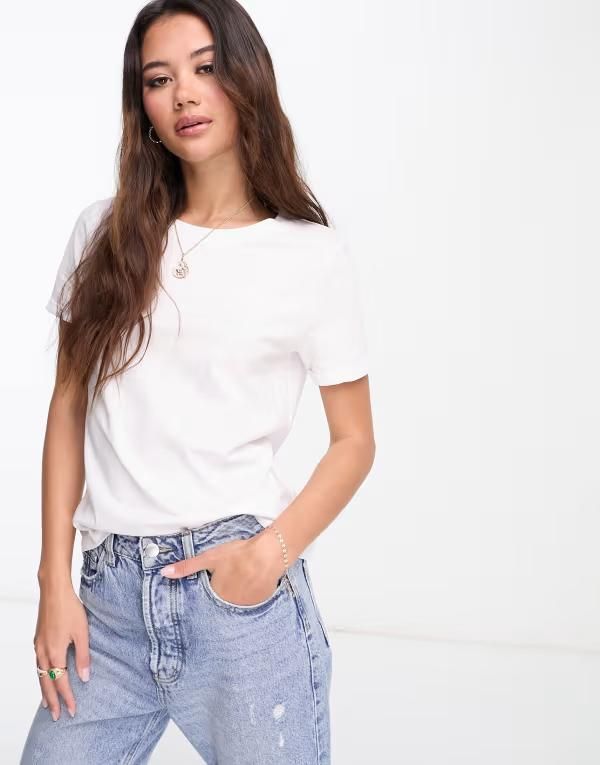ヴェロモーダ レディース トップス Tシャツ Vero Moda Tshirt WHITE ホワイト