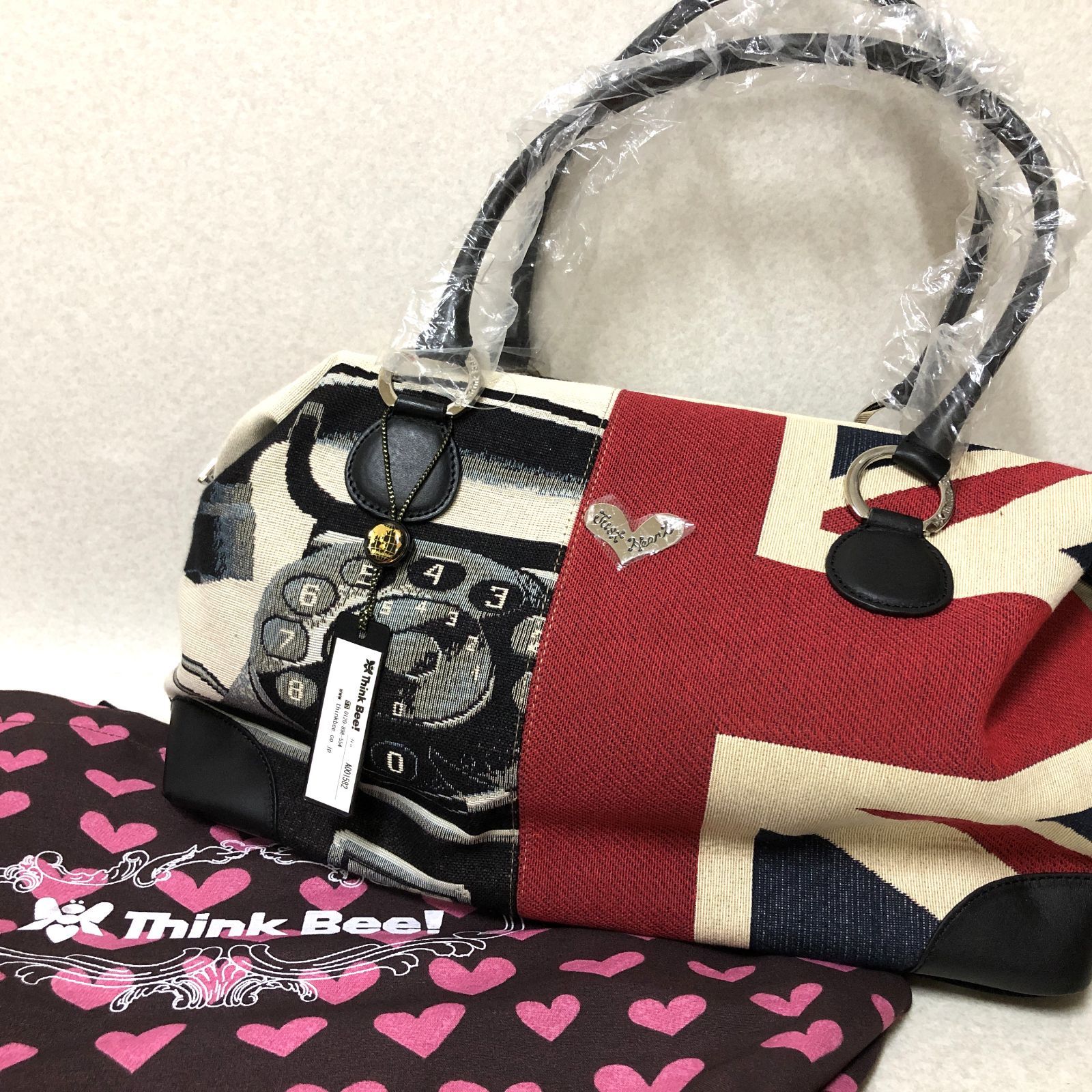 D262 タグ付きThink Bee! シンクビー ユニオンジャック トートバッグ 264337939