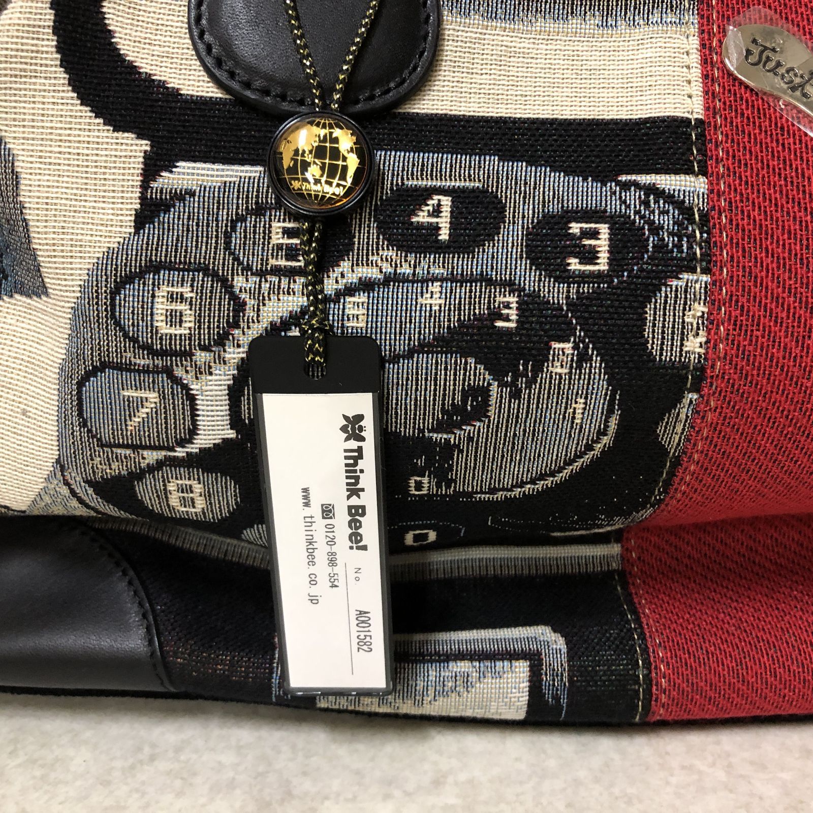 新品タグ付き保護テープ付き】シンクビーThink Bee バッグユニオン柄