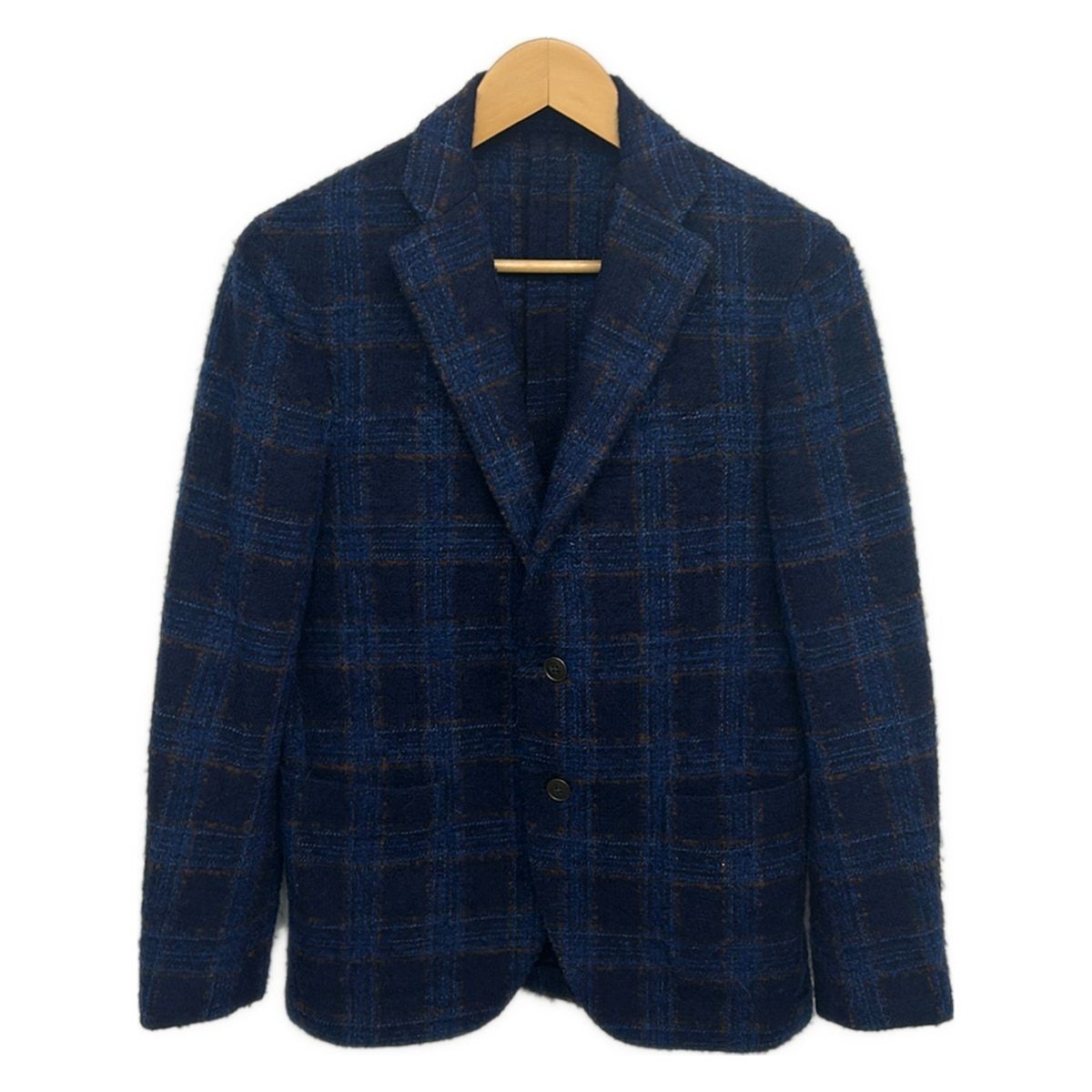 lardini(ラルディーニ) ジャケット サイズ46 REG メンズ美品 - ダークネイビー×ダークブラウン 長袖/冬/秋