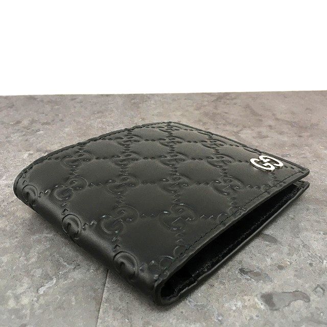 538 送料込み！ 未使用品 GUCCI 二つ折り財布 473922 グッチシマ