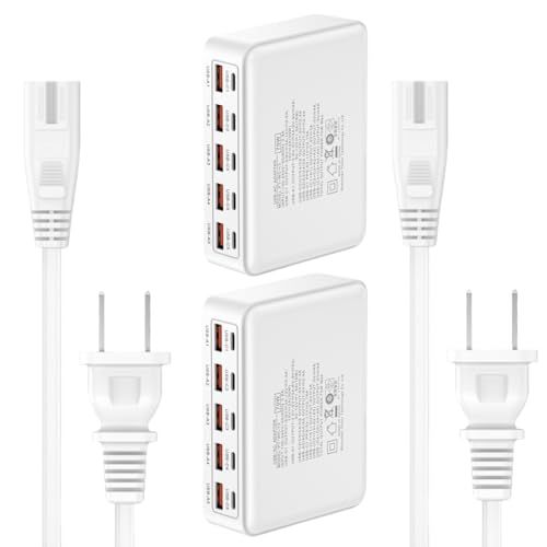 USB コンセント 10ポート 70W 【5*PD&5*USB A】 Type C充電器 iPhone 17充電器 USBチャージャー コンパクト スマホアダプター PSE認証 10台同時充電可能 ACアダプター コンセントタイプC iPhone 17/Gal