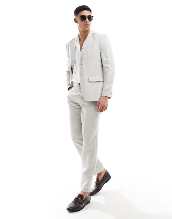 セレクテッドオム メンズ アウター ジャケット・ブルゾン リネン ジャケット Selected Homme linen mix suit jacket Sand サンド