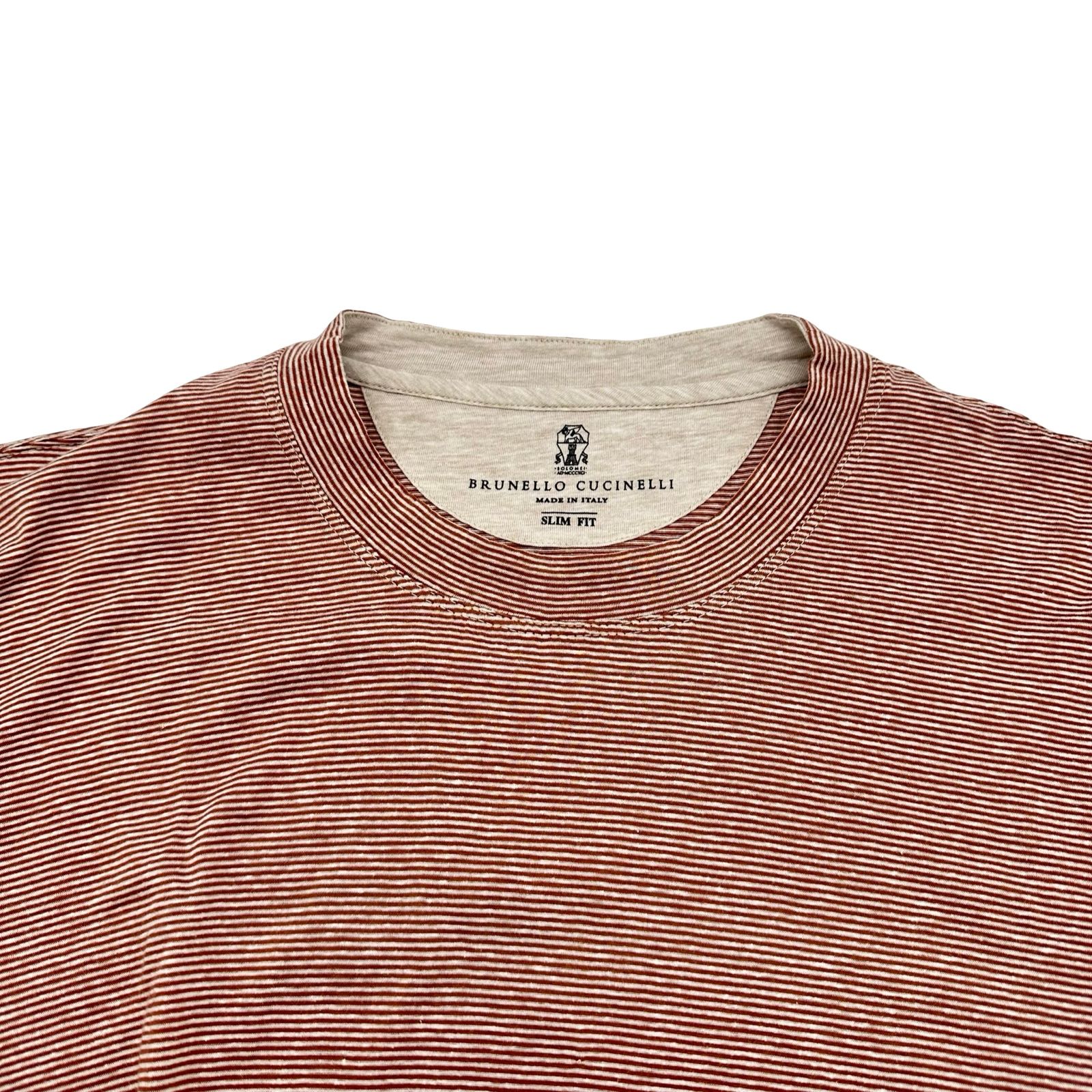 ブルネロクチネリ BRUNELLO CUCINELLI SLIM FIT 半袖Tシャツ ブラウン