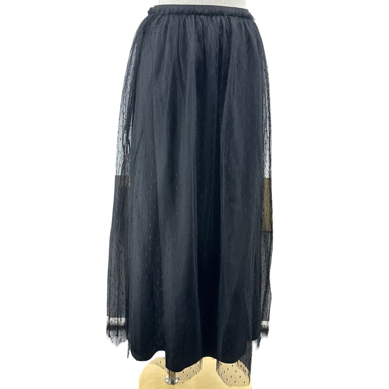 【お値下げしました】RED VALENTINO レーススカート レッドヴァレンティノ RED VALENTINO レースチュールスカート ブラック