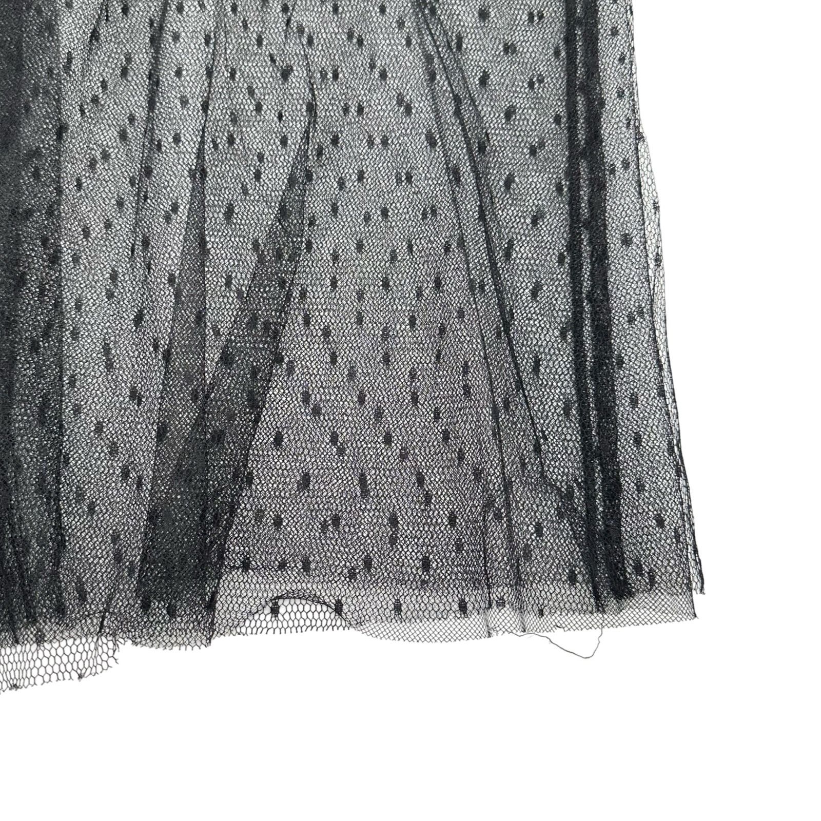 レッドヴァレンティノ RED VALENTINO レースチュールスカート ブラック