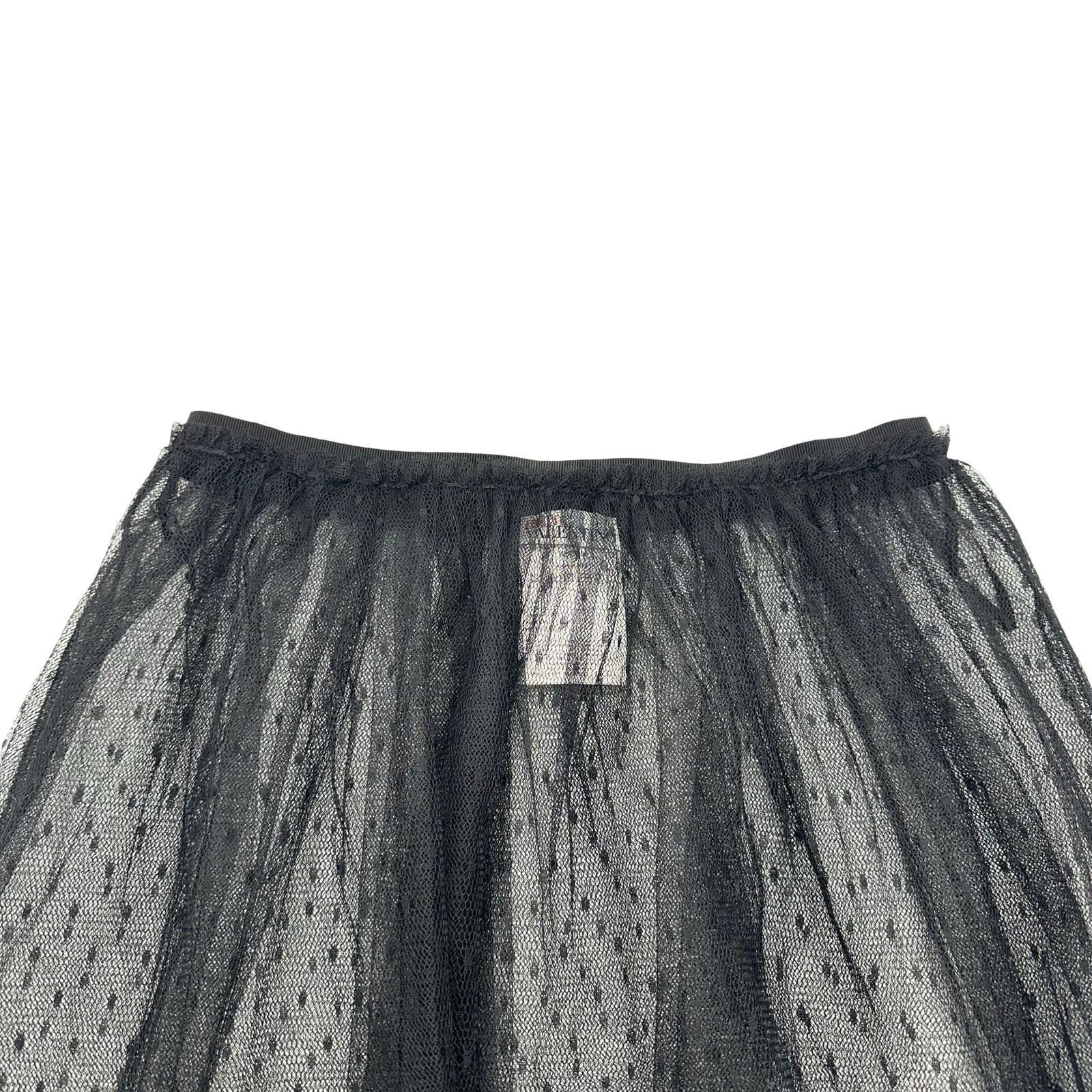 レッドヴァレンティノ RED VALENTINO レースチュールスカート ブラック