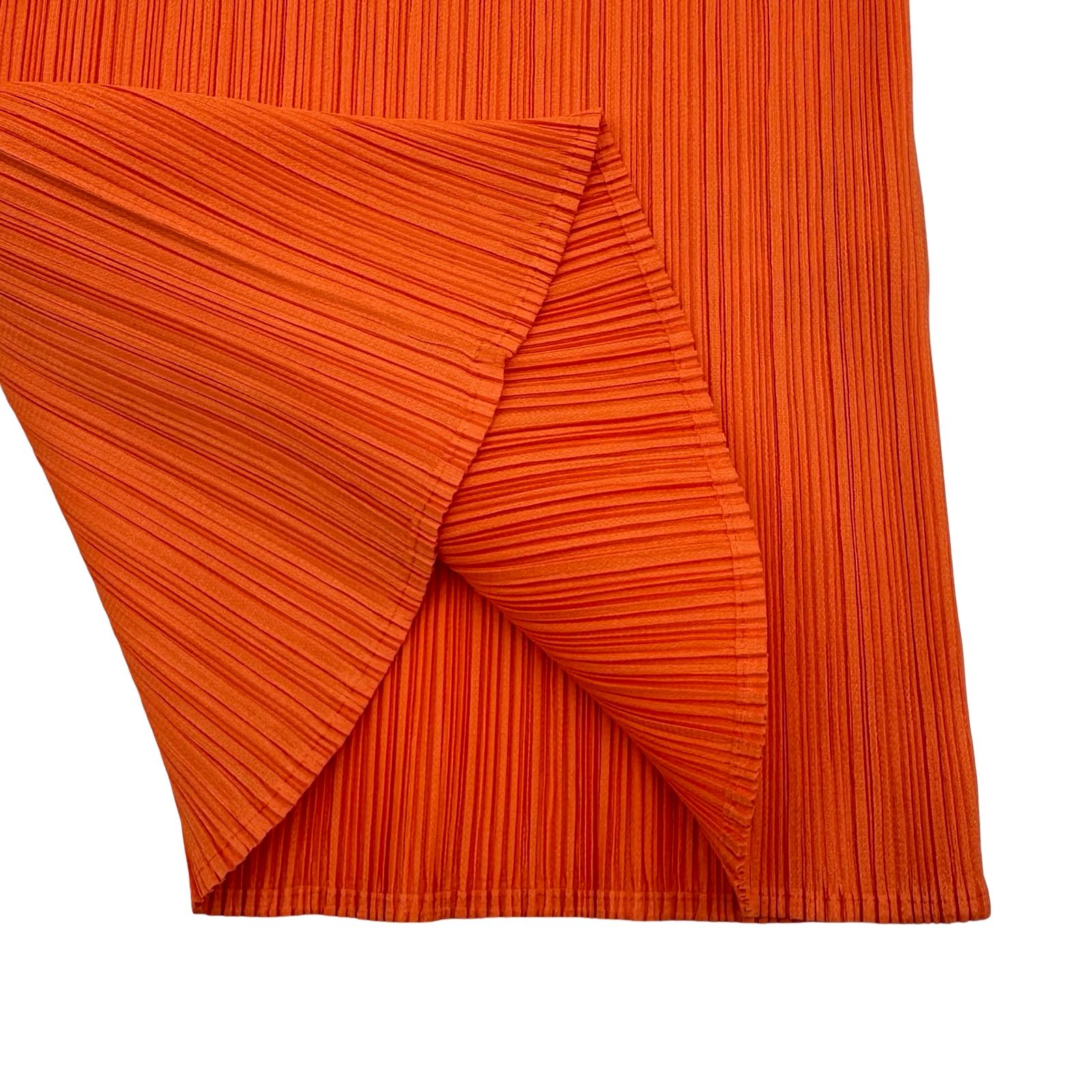 PLEATS PLEASE ISSEY MIYAKE プリーツトップス オレンジ ポリエステル