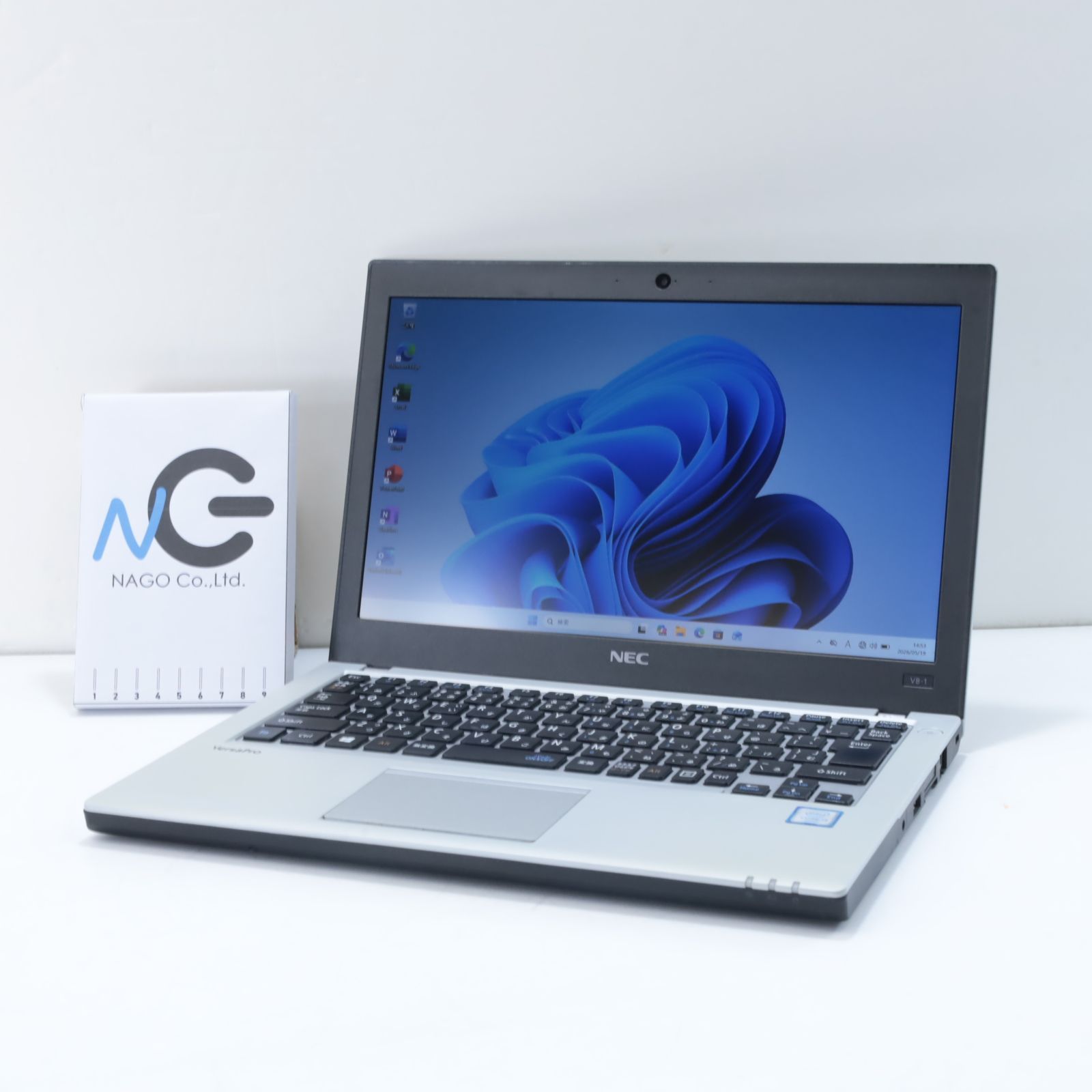 安心の国産ブランド☺️NEC VersaPro VB✨️Microsoft Office 2019 H&B付✨️カメラ付 メモリ8GB/SSD128GB ノートパソコン Wifi Bluetooth Windows11 Pro 18368