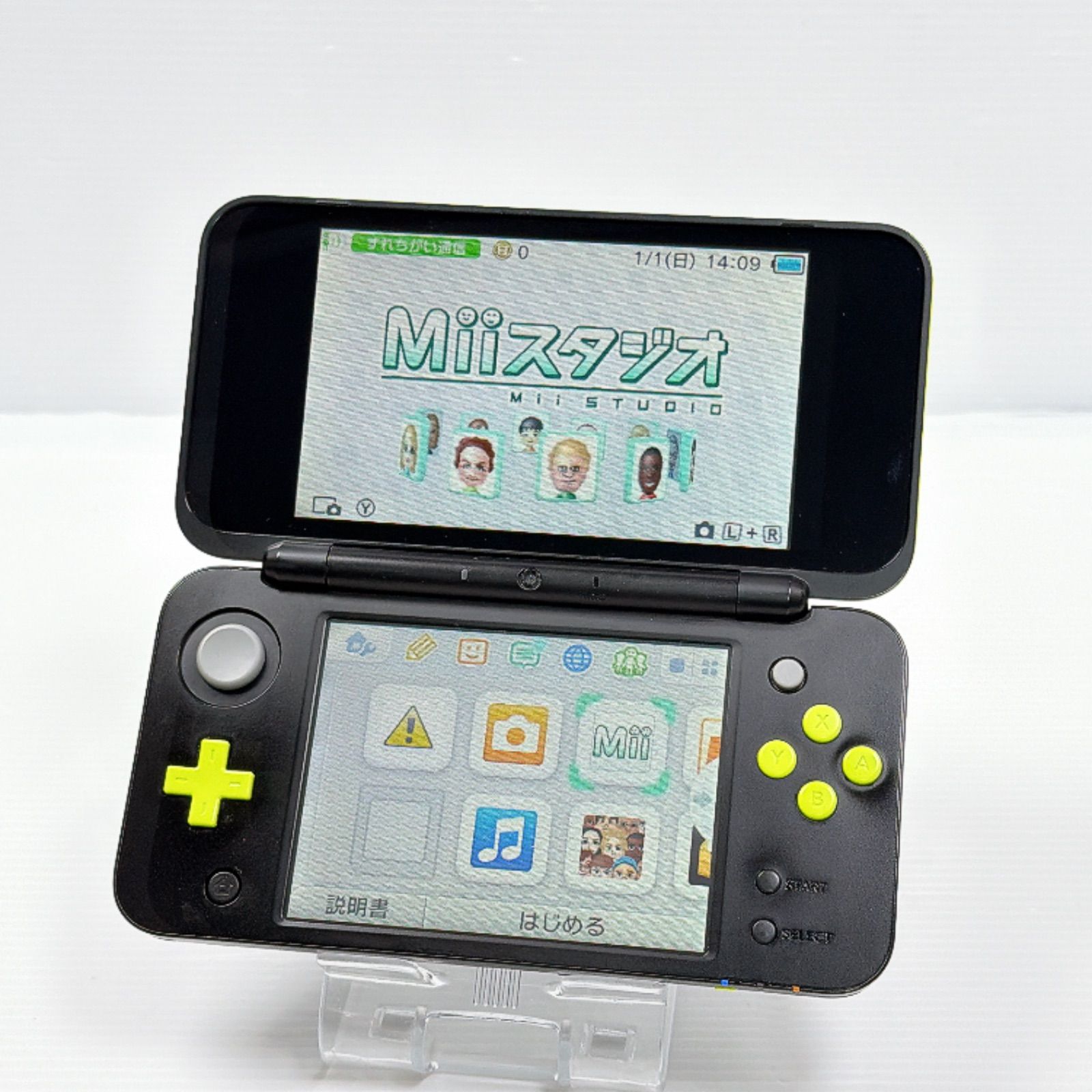 new ニンテンドー 2DSLL ブラックライム 良品 画面 液晶綺麗 遊べる