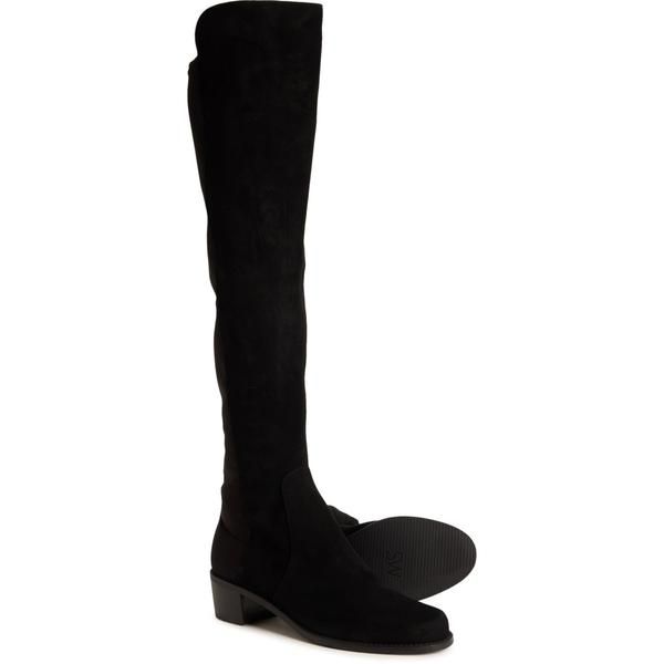 スチュアート ワイツマン レディース シューズ ブーツ・レインブーツ レザー Stuart Weitzman Made in Spain Reserve Boots Leather For Women Black ブラック