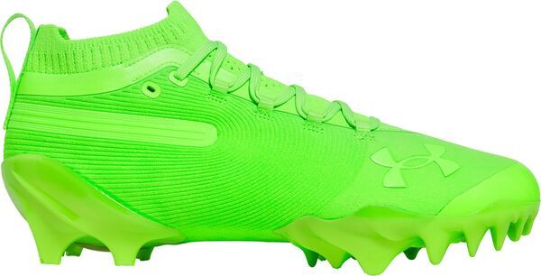 アンダーアーマー レディース シューズ スニーカー スエード Under Armour Spotlight Suede Pro MC Football Cleats Neon Green ネオン1