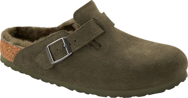 ビルケンシュトック レディース シューズ サンダル Birkenstock Womens Boston Shearling Clogs Thyme