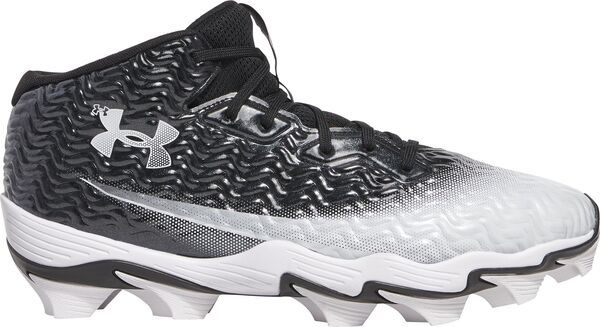 アンダーアーマー レディース シューズ スニーカー Under Armour Menspotlight Hammer MC Football Cleats BlackWhite ホワイト