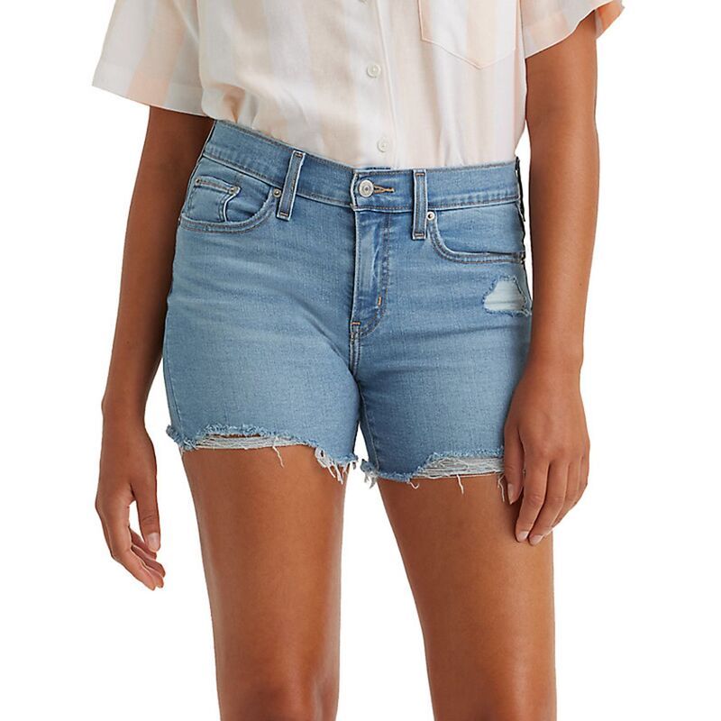 リーバイス レディース ボトムス ハーフパンツ・ショーツ ショートパンツ Womens Levis MidLength Jean Shorts Im Just A Fan