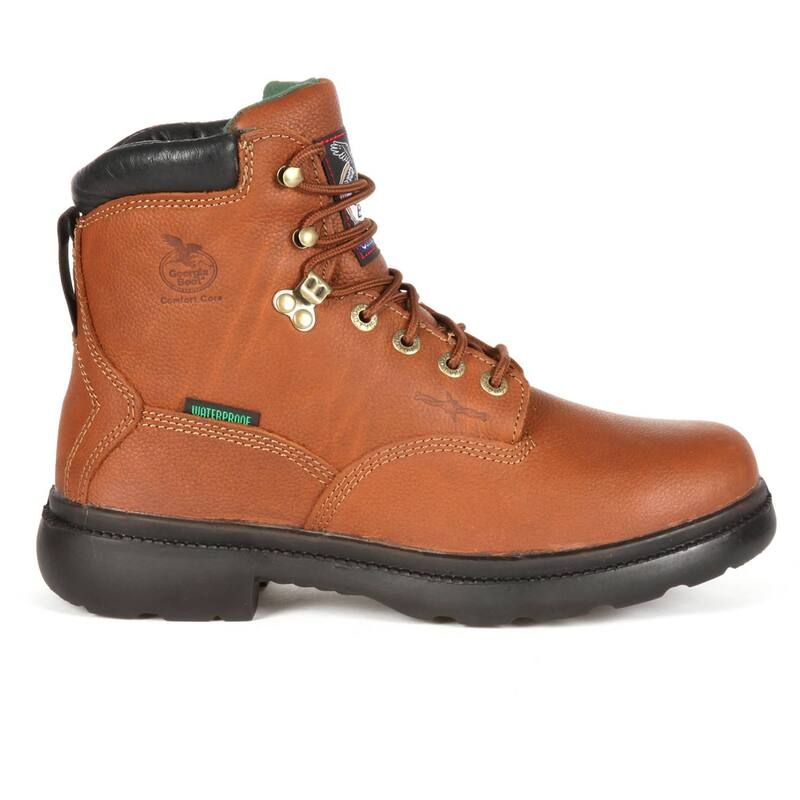 ジョージアブーツ メンズ シューズ ブーツ・レインブーツ Georgia Boots Fixpoint Farm Ranch Mens 6in Waterproof Work Boots Briar Brown ブラウン