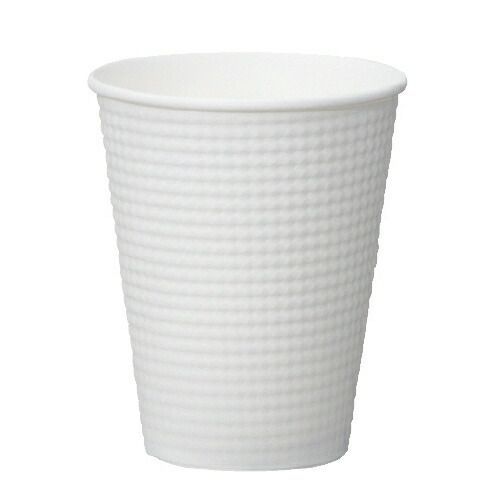 エンボスカップホワイト 340mL 25個×50PC3425E【サンナップ】