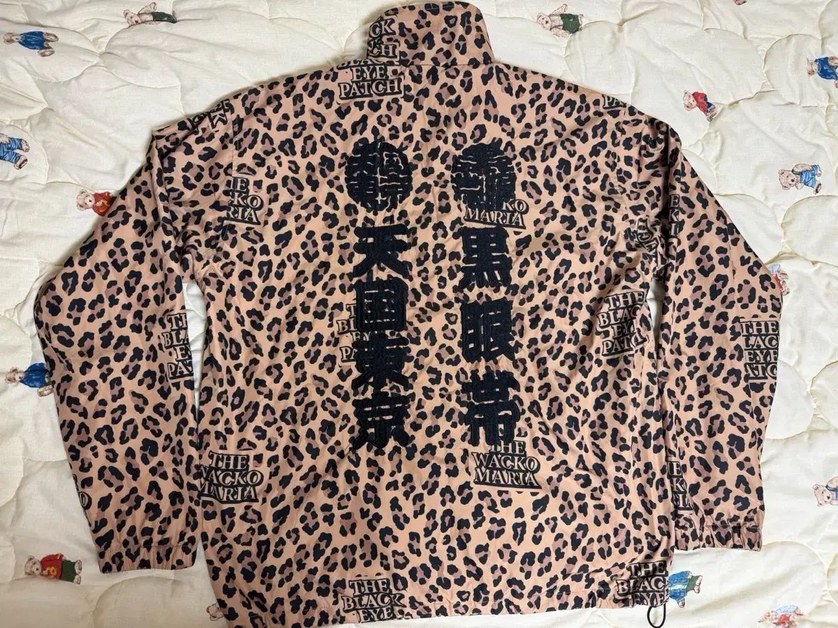 M WACKO MARIA ワコマリア ブラックアイパッチ ヒョウ柄 レオパード track Jaket